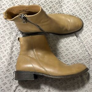 John Fluevog Anton Tan Ankle Boots Size 11
